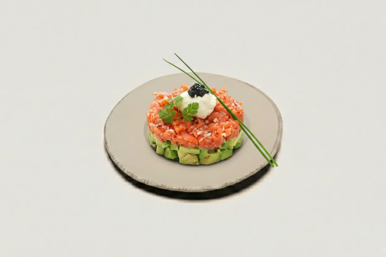 Tartar de salmón